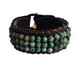 African Turquoise Beaded Bracelet