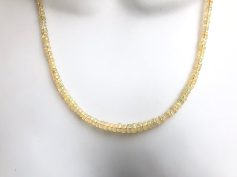 Yellow Fire Opal Necklace