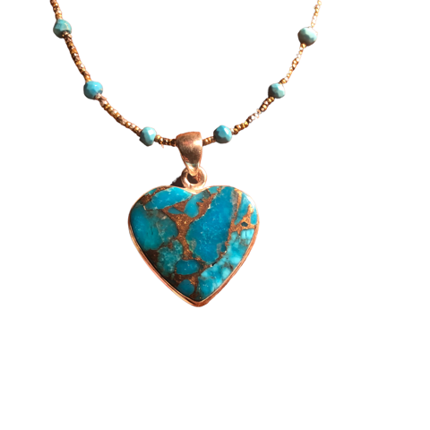 Turquoise Heart Necklace