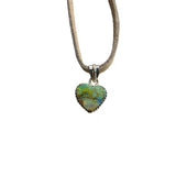 Self-Focus Opal Heart Neckalce