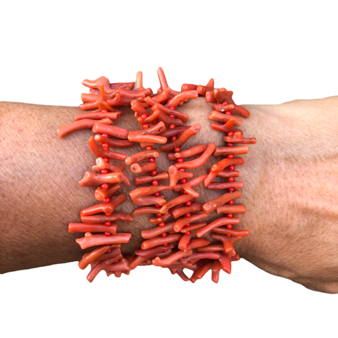 Vintage Coral Cuff