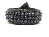 Blue Sandstone Vegan Bracelet