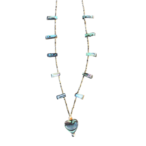 Abalone Heart Necklace