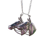 Double Horse Head Necklace