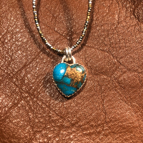 Stunning Turquoise Heart Necklace