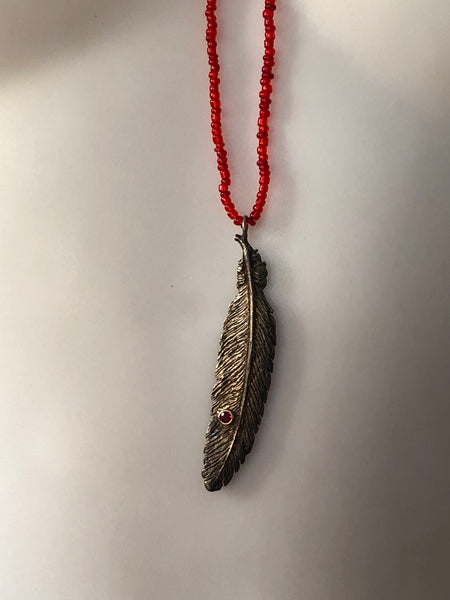 Hawk Feather Necklace