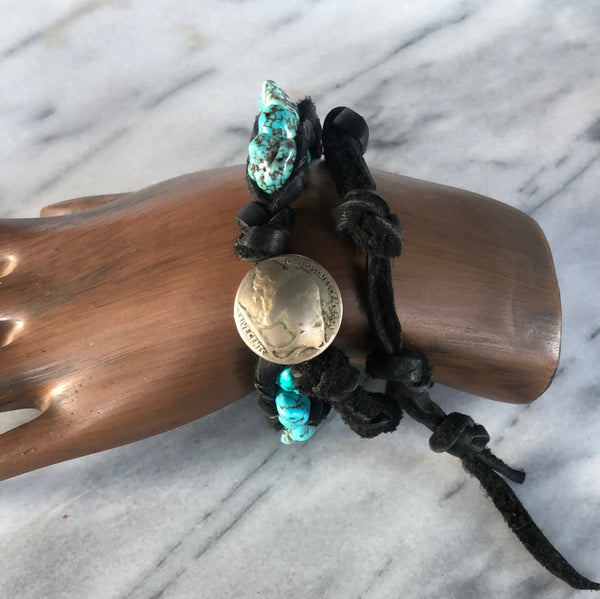 Bison Coin Wrap Bracelet