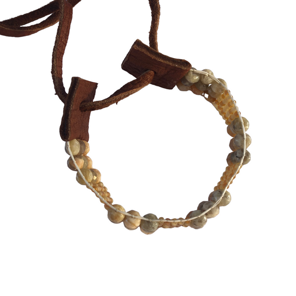 yellow agate bracelet