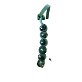 calming green agate gemsotne leather tie bracelet