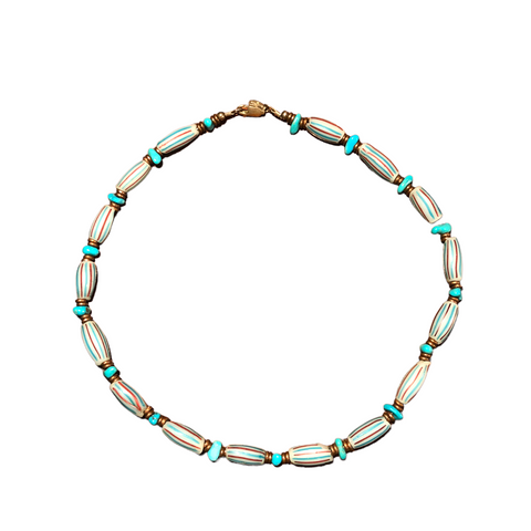 Trade bead turquoise necklace