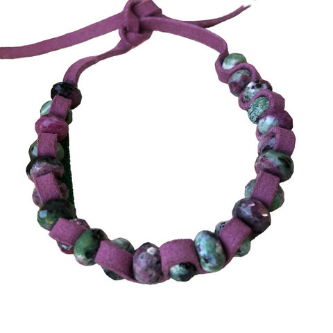 Ruby Zoisite Bracelet