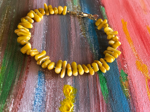 Yellow Coral Bracelet