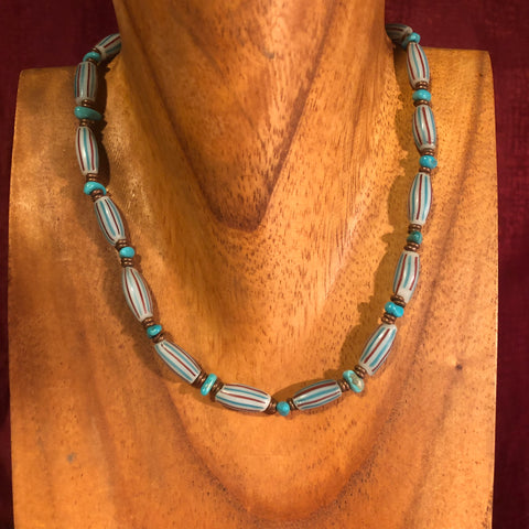 Trade bead turquoise necklace