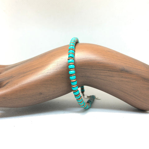 Grounding & Protection Turquoise & Copper Bracelet