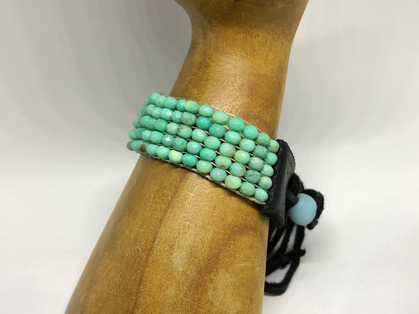 Chrysoprase Beaded Bracelet