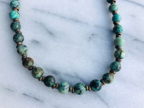 African Turquoise Necklace