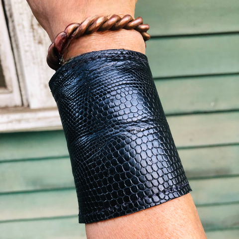 Black Embossed Cuff