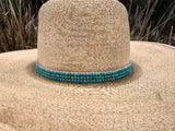 Natural Blue Sea Sediment Jasper Hatband