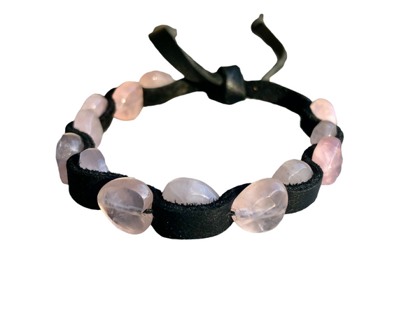 Rose Quartz Heart Bracelet