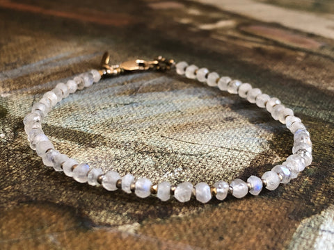 Rainbow Moonstone Bracelet