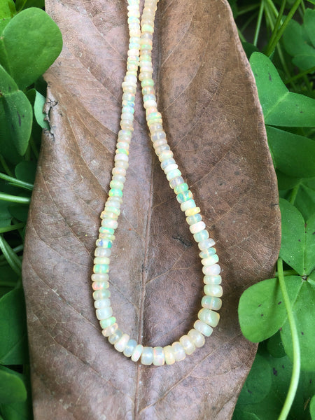 Yellow Fire Opal Necklace